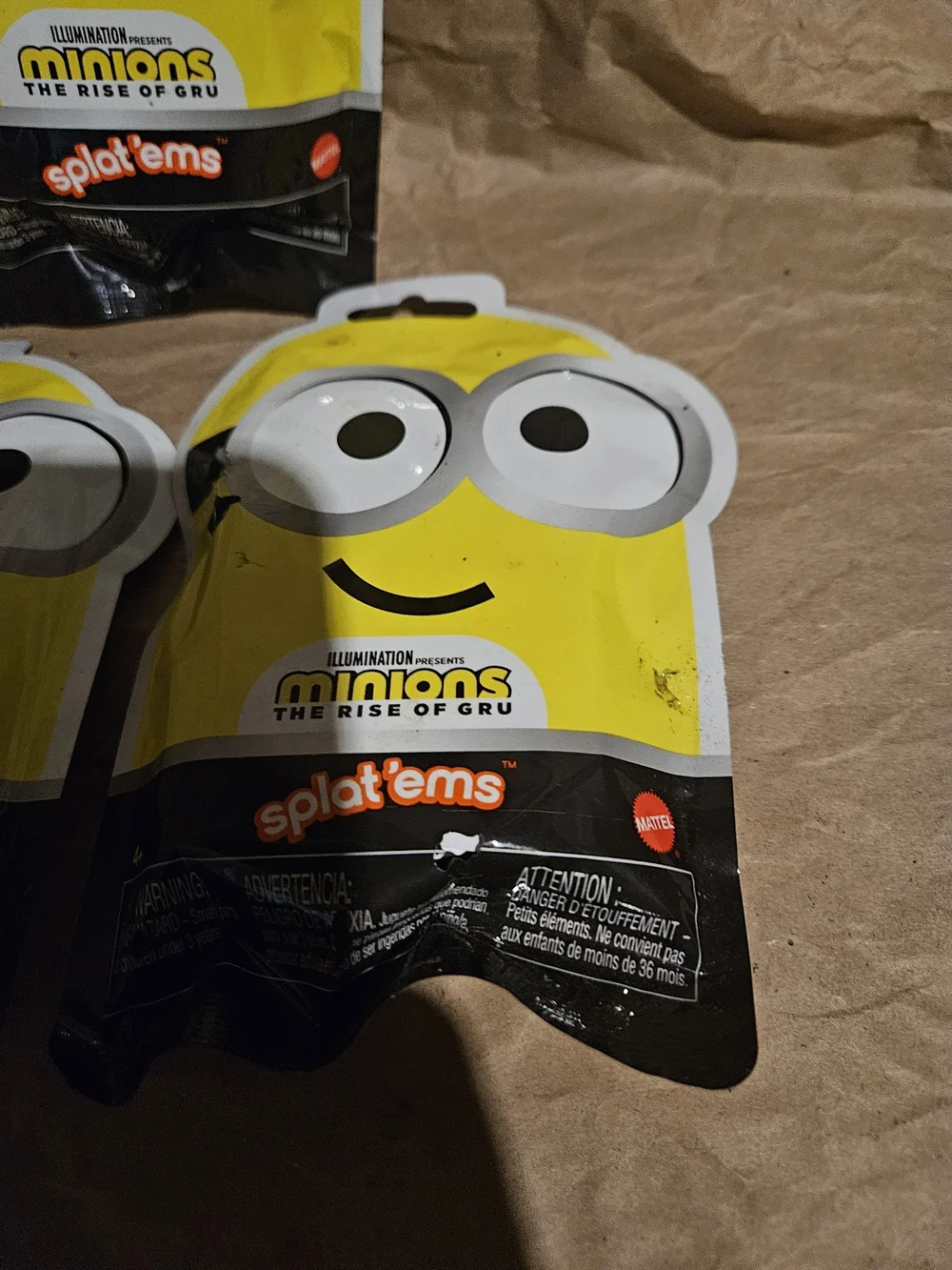Mattel Minions Yellow Splat'ems Party Favor Pack